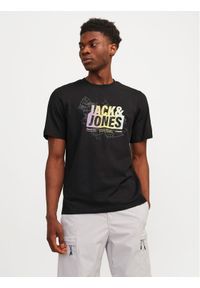 Jack & Jones - Jack&Jones T-Shirt Map 12257908 Czarny Regular Fit. Kolor: czarny. Materiał: bawełna