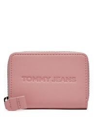 Tommy Jeans Duży Portfel Damski Tjw Ess Must Small Za AW0AW16387 Różowy. Kolor: różowy. Materiał: skóra