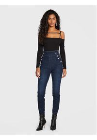 Guess Body Malaya W2BP54 K49A1 Czarny Slim Fit. Kolor: czarny. Materiał: bawełna #5