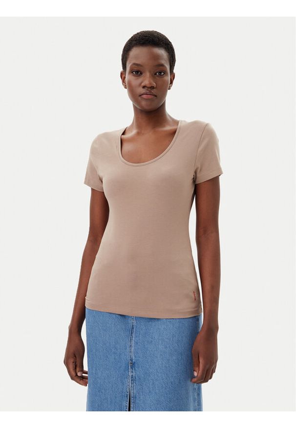 Hugo - HUGO Komplet t-shirtów 50469660 Czarny Regular Fit. Kolor: czarny. Materiał: bawełna