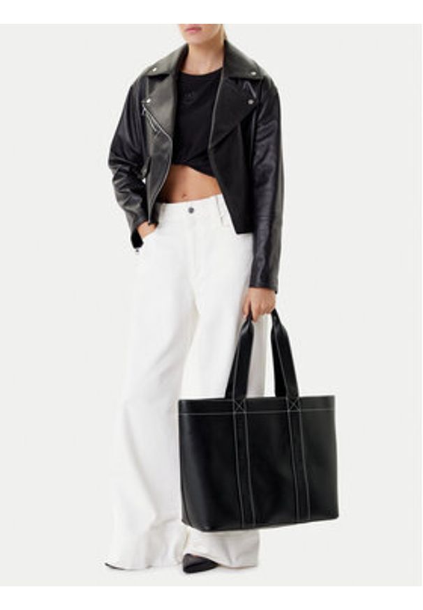 Hugo - HUGO Torebka 50547481 Czarny. Kolor: czarny. Materiał: skórzane