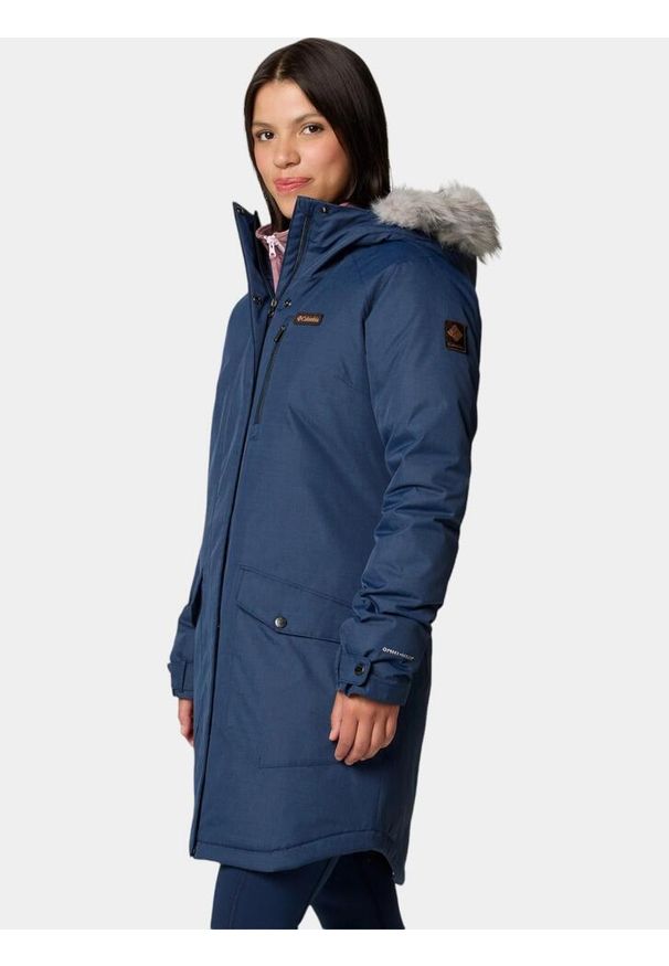 columbia - Kurtka Zimowa Damska Columbia Suttle Mountain. Kolor: niebieski. Długość: długie. Sezon: zima. Sport: turystyka piesza