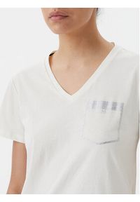 Liu Jo Sport T-Shirt TA5172 JS923 Écru Regular Fit. Materiał: bawełna. Styl: sportowy #3