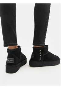 Pepe Jeans Śniegowce PLS50531 Czarny. Kolor: czarny. Materiał: zamsz, skóra #5