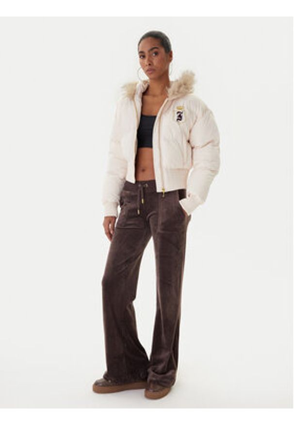 Juicy Couture Kurtka zimowa JCOIJ225557 Różowy Oversize. Kolor: różowy. Materiał: syntetyk. Sezon: zima