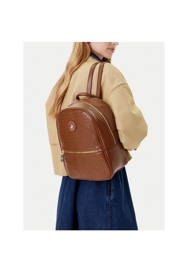 Plecak Beverly Hills Polo Club. Kolor: brązowy