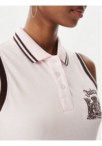 Juicy Couture Sukienka letnia Juicy Peplum JCGED126016 Różowy Regular Fit. Kolor: różowy. Materiał: bawełna. Sezon: lato #4