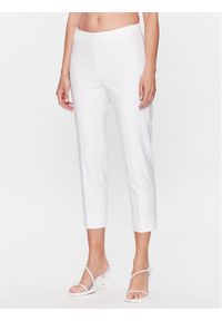 PESERICO - Peserico Spodnie materiałowe PH4863J0 Biały Regular Fit. Kolor: biały. Materiał: materiał, bawełna