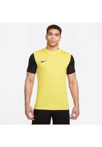Koszulka piłkarska męska Nike Drifit Tiempo Premier 2. Kolor: żółty. Długość rękawa: krótki rękaw. Długość: krótkie. Sport: piłka nożna