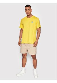 Element T-Shirt Kass C1SSL8 Żółty Regular Fit. Kolor: żółty. Materiał: bawełna #5