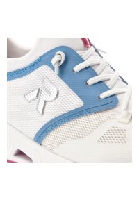 Sneakersy damskie Rieker, lekka konstrukcja oddychająca cholewka elastyczna podeszwa dobra amortyzacja sportowy charakter wygodne sznurowanie, białe,. Okazja: na co dzień, na spacer, do pracy. Zapięcie: sznurówki. Kolor: biały. Materiał: materiał. Szerokość cholewki: normalna. Sport: turystyka piesza #4