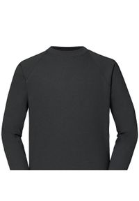 FRUIT OF THE LOOM - Męska Klasyczna Bluza Raglanowa. Kolor: szary. Długość rękawa: raglanowy rękaw
