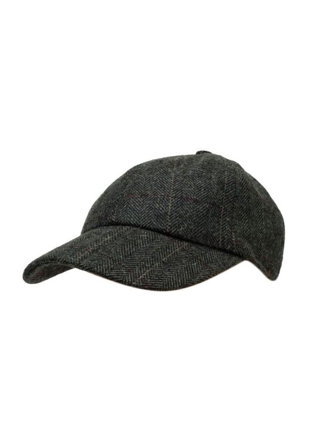 Pako Jeans - Jesienna Męska Czapka z Daszkiem i Nausznikami, Mały Rozmiar, Jodełka. Materiał: poliester, wełna. Wzór: jodełka. Sezon: jesień. Styl: klasyczny