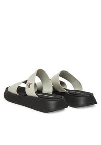 Calvin Klein Jeans Klapki Sandal Slide Double Strap YW0YW01694 Biały. Kolor: biały. Materiał: skóra #3