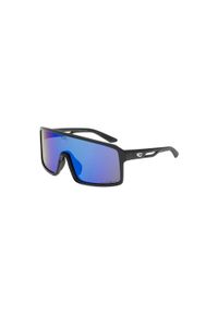 Okulary polaryzacyjne GOG Ragnarok - matt black/blue. Kolor: czarny