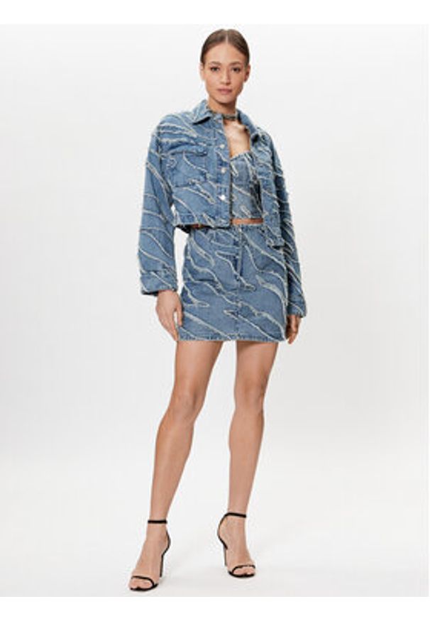GESTUZ - Gestuz Kurtka jeansowa Larisa 10906880 Niebieski Oversize. Kolor: niebieski. Materiał: bawełna