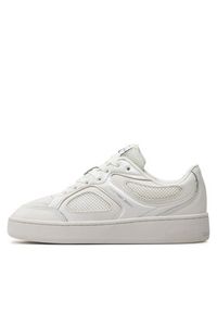 Calvin Klein Jeans Sneakersy Basket Cupsole Low Mix In Met YW0YW01387 Biały. Kolor: biały. Materiał: skóra #4