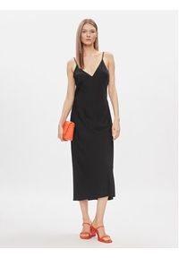 Calvin Klein Sukienka letnia K20K206776 Czarny Regular Fit. Kolor: czarny. Materiał: syntetyk. Sezon: lato #3