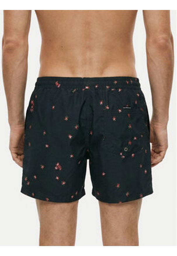 Quiksilver Szorty kąpielowe Everyday Printed Volley 15 EQYJV04219 Czarny Regular Fit. Kolor: czarny. Materiał: syntetyk