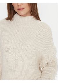 only - ONLY Sweter Molly 15363467 Beżowy Regular Fit. Kolor: beżowy. Materiał: syntetyk #8