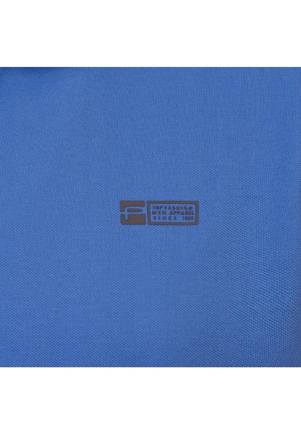 Koszulka Polo - Męska - Pako Jeans - Niebieska, Dekolt na Zamek. Okazja: na co dzień. Typ kołnierza: polo. Kolor: niebieski. Materiał: bawełna. Styl: casual