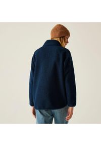 Regatta - Polar damski rozsuwany Frankie Borg. Kolor: niebieski. Materiał: polar. Długość rękawa: raglanowy rękaw. Sport: turystyka piesza #2