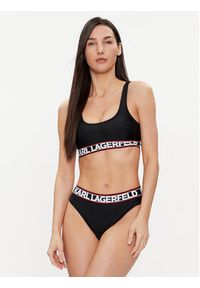 Karl Lagerfeld - KARL LAGERFELD Dół od bikini 240W2222 Czarny. Kolor: czarny. Materiał: syntetyk