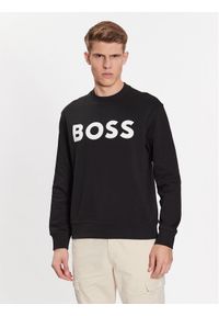 BOSS - Boss Bluza 50487133 Czarny Relaxed Fit. Kolor: czarny. Materiał: bawełna