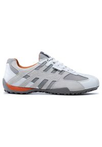 Geox Półbuty U Snake K U4207K 08514 C1405 Szary. Kolor: szary. Materiał: zamsz, skóra