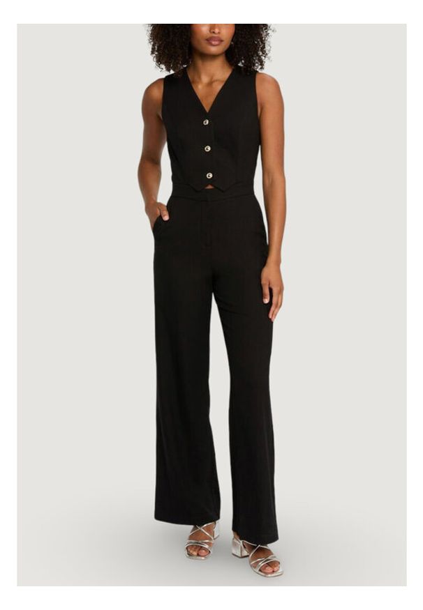 Morgan Kombinezon 252-PAMELI Czarny Regular Fit. Kolor: czarny. Materiał: syntetyk