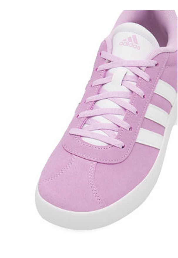 Adidas - adidas Sneakersy Vl Court 3.0 K ID6310 Fioletowy. Kolor: fioletowy. Materiał: zamsz, skóra