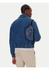 Calvin Klein Nerka Bold Waistbag LV04D3116G Granatowy. Kolor: niebieski. Materiał: materiał #1