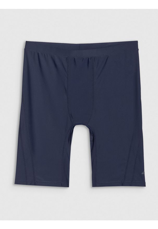 4f - 4F Kąpielówki męskie - granatowe L. Kolor: niebieski. Materiał: elastan, syntetyk, materiał. Wzór: jednolity