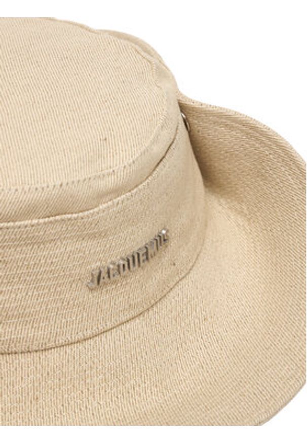 JACQUEMUS Kapelusz 25E255AC7215113 Beżowy. Kolor: beżowy. Materiał: len