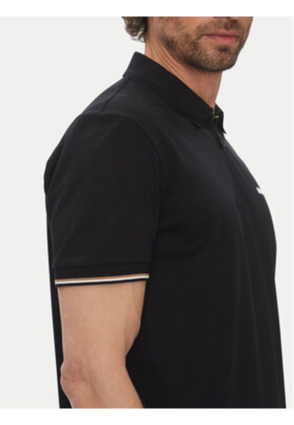 BOSS Polo Philix Pima 50538177 Czarny Regular Fit. Typ kołnierza: polo. Kolor: czarny. Materiał: bawełna