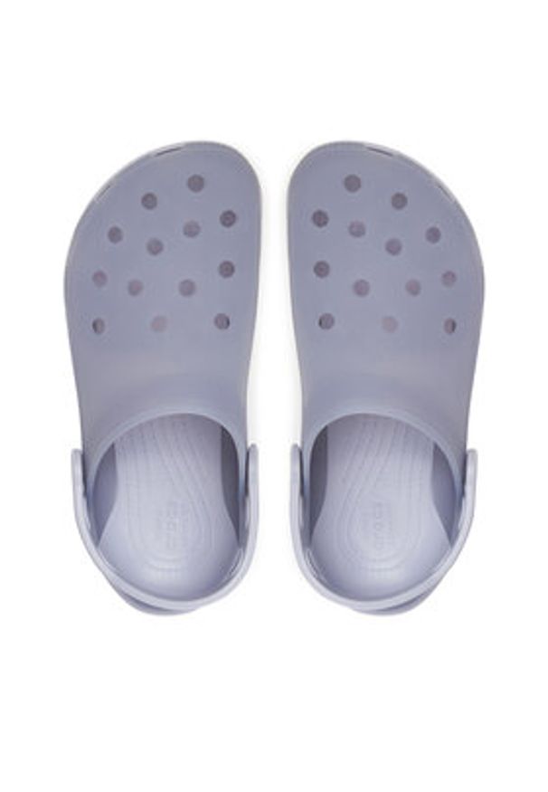 Crocs Klapki Classic Frosted Clog 210928 Fioletowy. Kolor: fioletowy