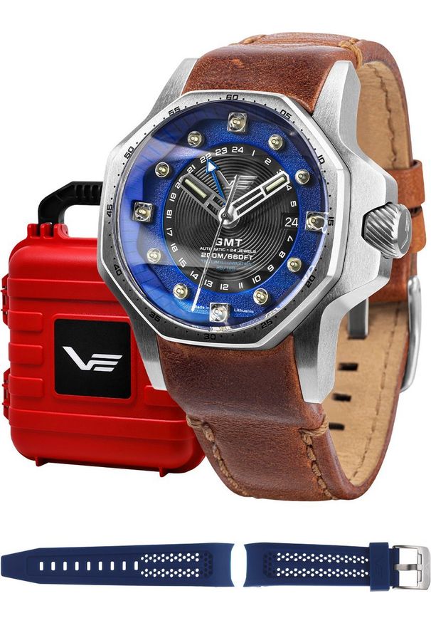 Zegarek Vostok Europe Zegarek męski Vostok Europe NH34-640A701 brązowy. Kolor: brązowy