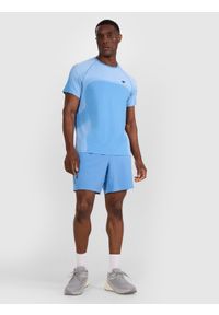 4f - 4F Koszulka treningowa szybkoschnąca męska - niebieska S. Kolor: niebieski. Materiał: dzianina, włókno, materiał. Sport: fitness #2