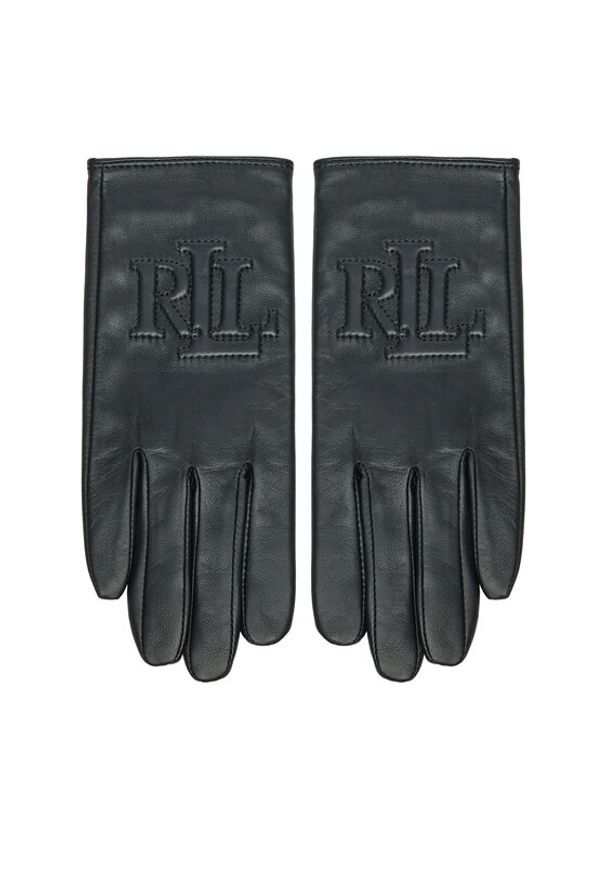 Lauren Ralph Lauren - LAUREN RALPH LAUREN Rękawiczki Damskie 454960110001 Czarny. Kolor: czarny. Materiał: skóra
