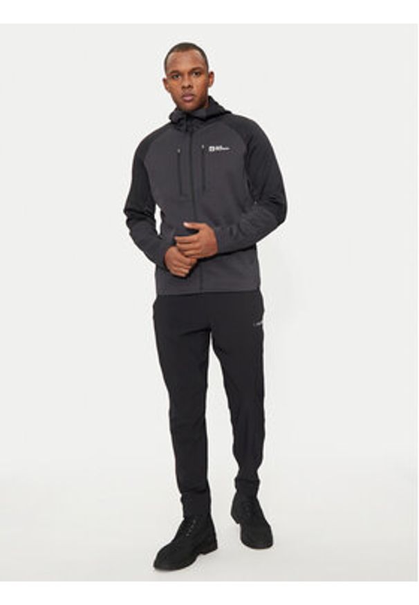 Jack Wolfskin Bluza techniczna Alpgrat Xt A62062 Szary Regular Fit. Kolor: szary. Materiał: syntetyk