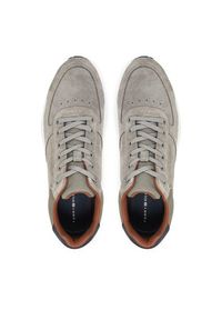 TOMMY HILFIGER - Tommy Hilfiger Sneakersy Premium Suede Hybrid FM0FM05690 Szary. Kolor: szary. Materiał: skóra, zamsz #6