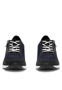 Rieker Sneakersy N1111-14 Granatowy. Kolor: niebieski. Materiał: materiał