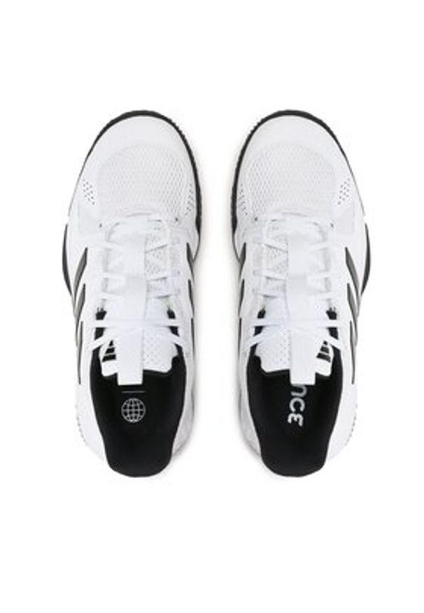 Adidas - adidas Buty halowe Bukatsu Shoes HR0626 Biały. Kolor: biały. Materiał: materiał