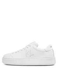 Karl Lagerfeld - KARL LAGERFELD Sneakersy KL52215 Biały. Kolor: biały. Materiał: skóra