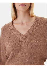 Calvin Klein Jeans Sweter Chunky LV044D328G Brązowy Regular Fit. Kolor: brązowy. Materiał: syntetyk #4