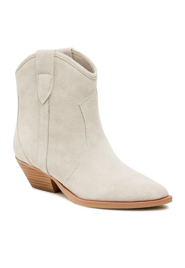 Badura Botki V365-17 Szary. Kolor: szary. Materiał: skóra, zamsz