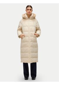 Vero Moda Płaszcz zimowy Elanor 10332382 Beżowy Regular Fit. Kolor: beżowy. Materiał: syntetyk. Sezon: zima