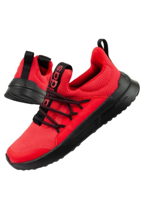 Adidas - Buty adidas Lite Racer Jr GW4163 czerwone. Zapięcie: sznurówki. Kolor: czerwony. Materiał: materiał. Szerokość cholewki: normalna. Model: Adidas Racer