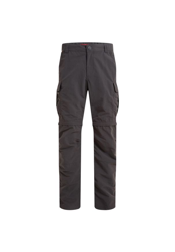 CRAGHOPPERS - Spodnie cargo konwertowalne Craghoppers NosiLife III. Kolor: czarny. Długość: długie