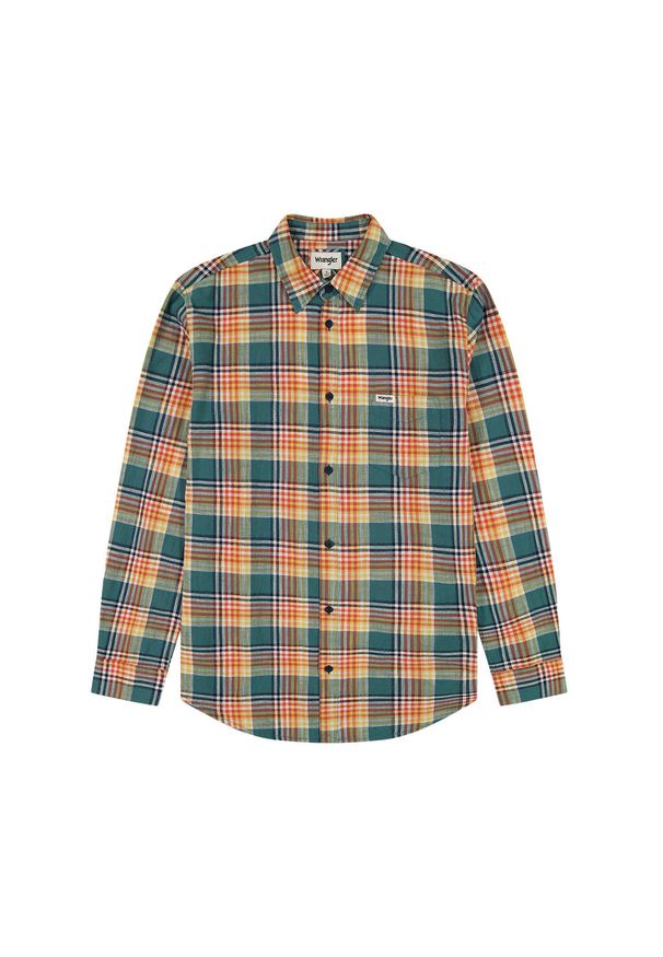 Wrangler - WRANGLER MĘSKA KOSZULA LS 1 PKT SHIRT HYDRO 112350493 W5A9017037